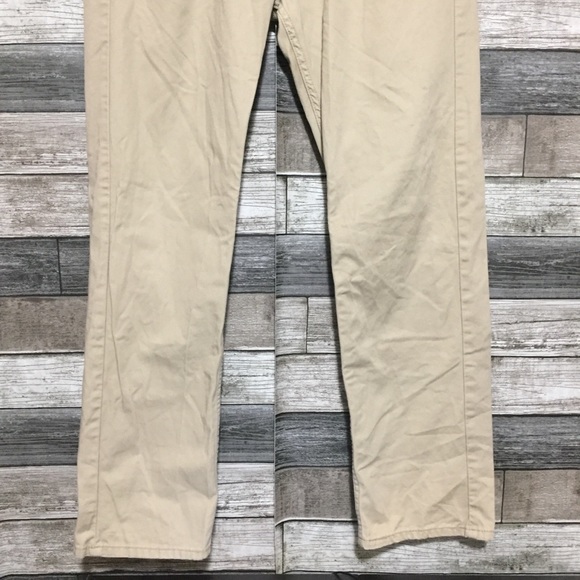 Levi’s 505 Regular Straight Chino Pants Men’s 36x32 Beige Tan 100% Cotton - Picture 6 of 10